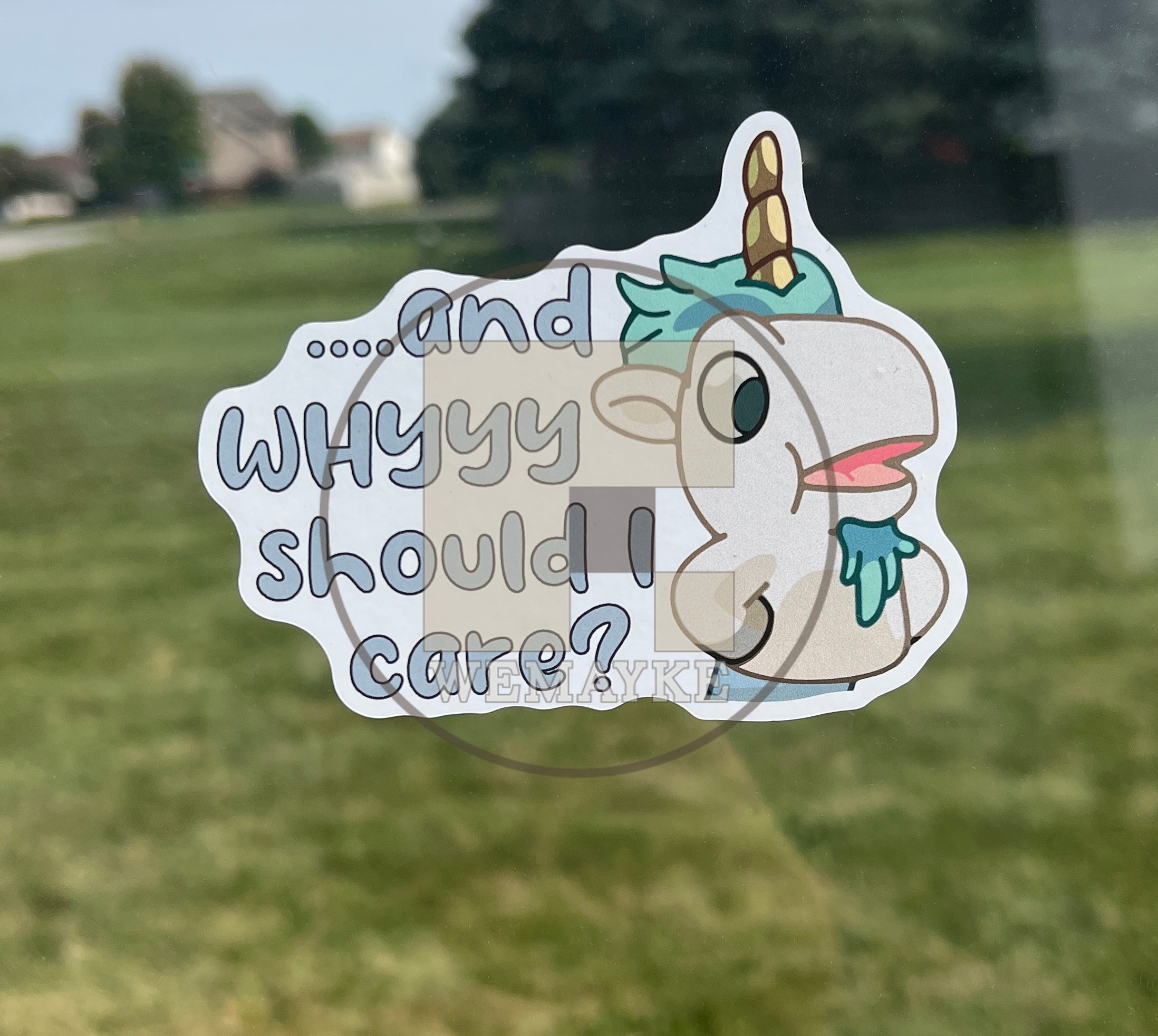 (B42) Unicorse - Dog Family Decal / Sticker